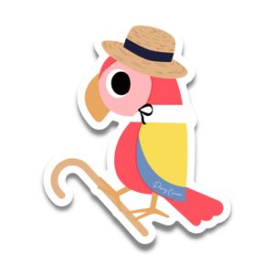 Barker Bird Sticker